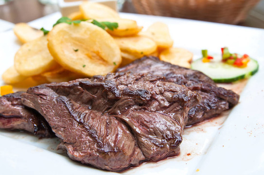 多汁的牛排牛肉