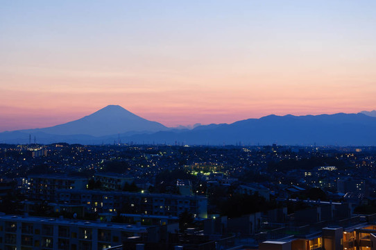 富士山黃昏