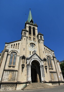 圣母院教堂在Aix-les-Bains；法國