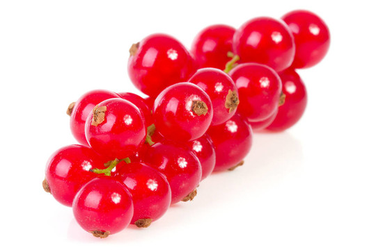 特寫紅醋栗漿果堆
