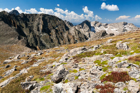 在科羅拉多山脈的山地景觀