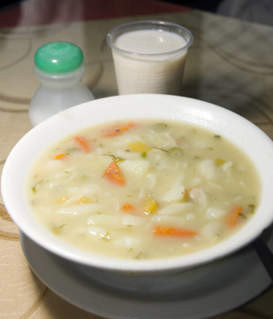 哥倫比亞南部典型面食湯--南美國
