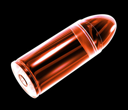 紅色玻璃3D子彈