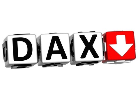 3d DAX股票市場塊文本