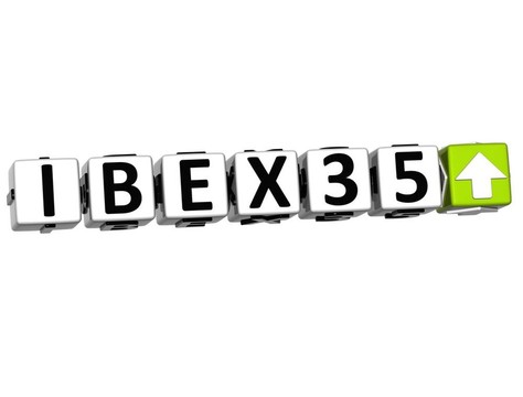 3d IBEX35股票市場塊文本