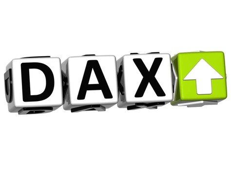 3d DAX股票市場塊文本