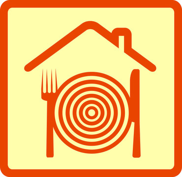 用器具標(biāo)志餐廳