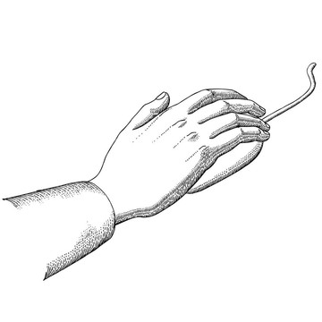 手拿電腦鼠標(biāo)