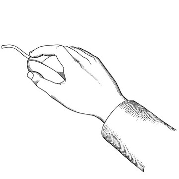用鼠標手