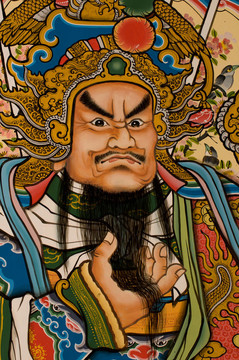 泰國(guó)藝術(shù)風(fēng)格墻上；拍照