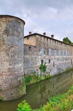 lisignano城堡。東西。Emilia Romagna。意大利.