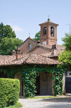 圣馬蒂諾教堂。Rivalta。Emilia Romagna。意大利.