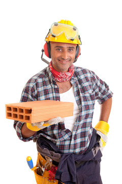建筑工人提供服務