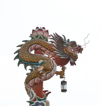 中國式龍雕像