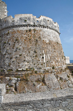 Monte Sant Angelo城堡。普利亞。意大利.