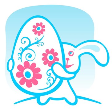 復(fù)活節(jié)彩蛋兔子