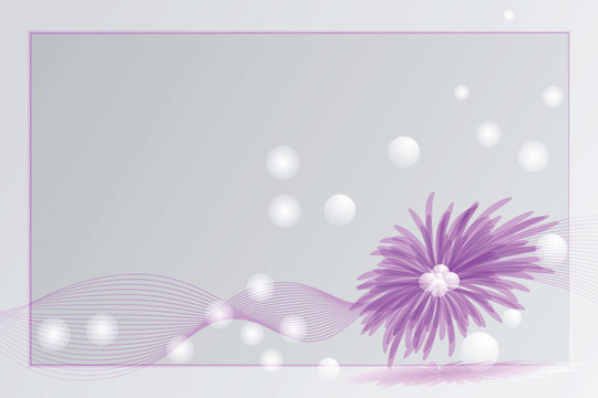 紫色花牌