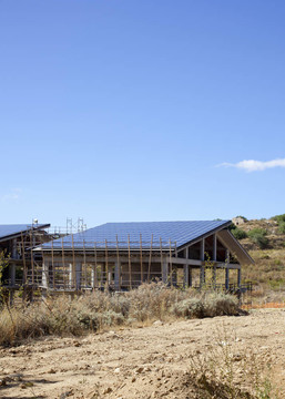 建筑中的太陽能電池板