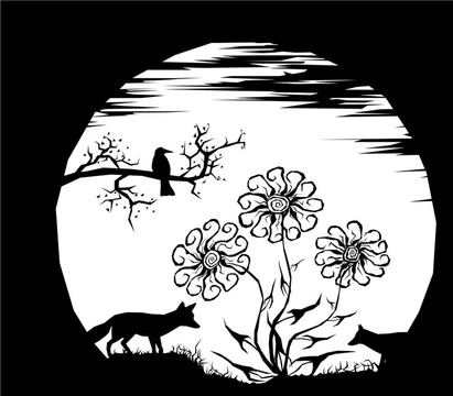 Moon和剪影