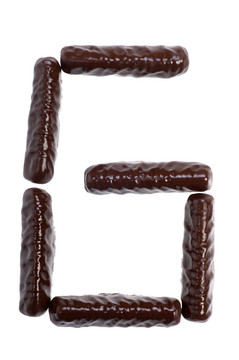 數(shù)字；巧克力棒