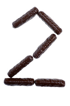 數(shù)字；巧克力棒