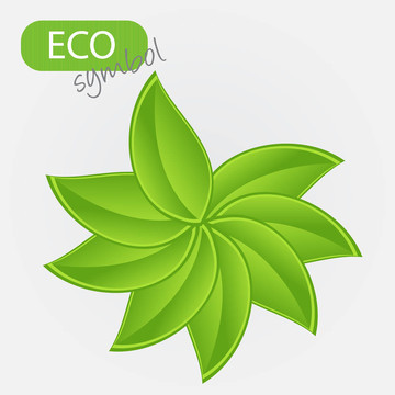 植物環(huán)境圖標。插畫
