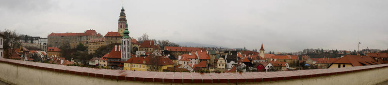 Chesky Krumlov鎮(zhèn)全景概述；捷克共和國