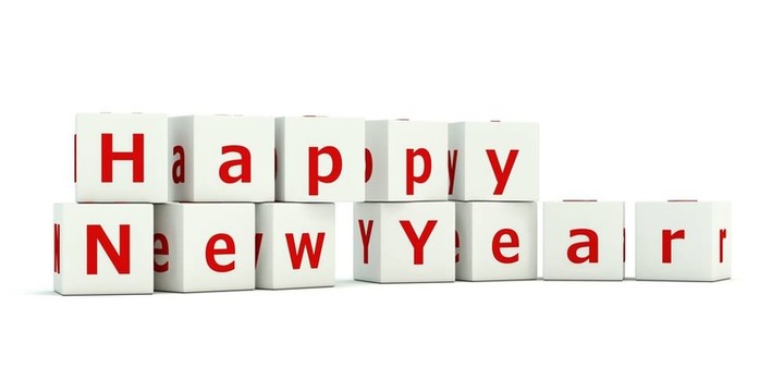 新年快樂磚簽
