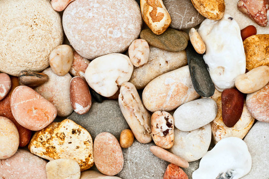 海滩上的卵石