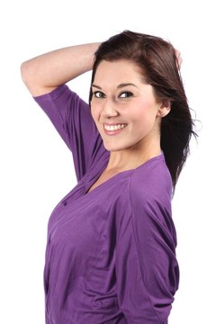 漂亮的Brunette Woman