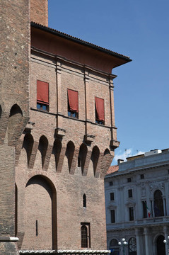 埃斯騰斯城堡。Ferrara。Emilia Romagna。意大利.