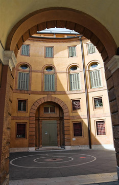 公共劇院。Ferrara。Emilia Romagna。意大利.