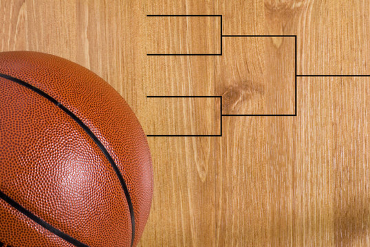 籃球決賽四支架和Ball