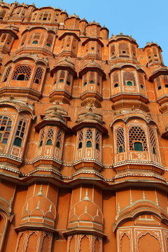 Hawa Mahal；風(fēng)的宮殿；齋浦爾；拉賈斯坦；印度。