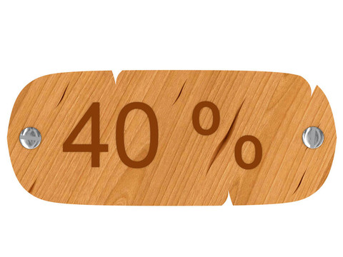 木撞招牌40%題詞