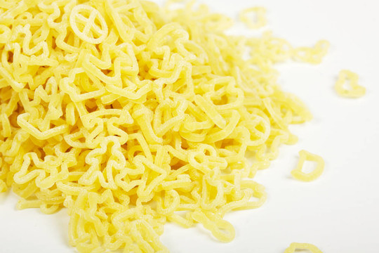 意大利面食的特寫