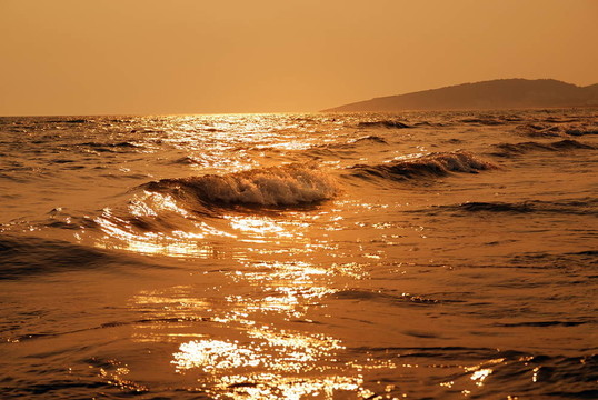 夕陽在海上