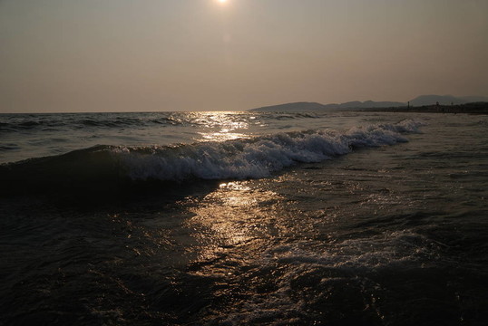 夕陽在海上