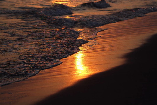 夕陽在海上