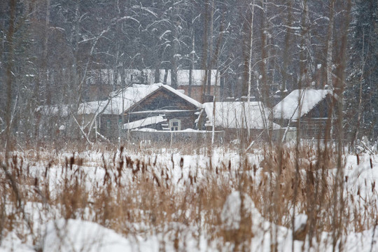 河岸上的小屋；暴風(fēng)雪