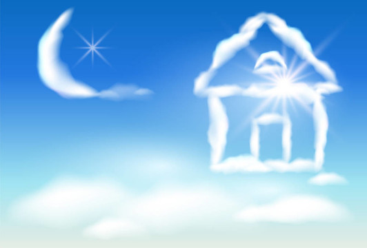 空中的云屋