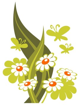 鮮花和蝴蝶