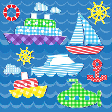 海上運輸?shù)馁N紙
