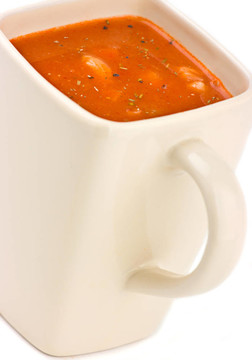 番茄培根湯。