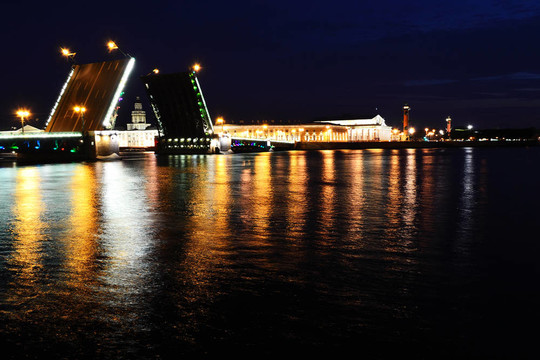 宫桥。圣彼得堡；俄罗斯