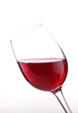 紅色的酒杯