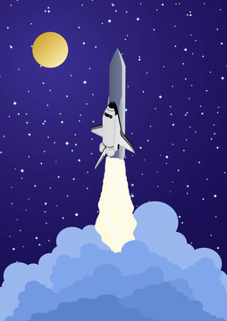 發(fā)射宇宙飛船