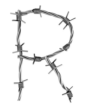帶刺鐵絲網(wǎng)字母