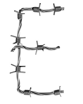 帶刺鐵絲網(wǎng)；E