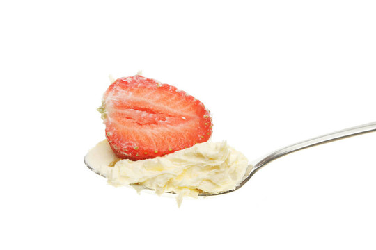 Strawberry和奶油匙